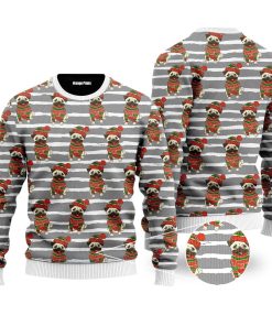 pug you look so christmas ugly sweatshirt sweater 1 zgkyuc