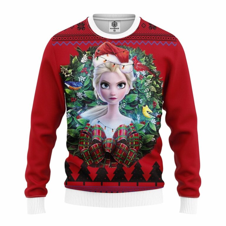 Queen Elsa Frozen 2 Noel Mc Ugly Christmas Sweatshirt