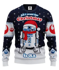 r2 star wars xmas ugly christmas sweatshirt 1 81SbP