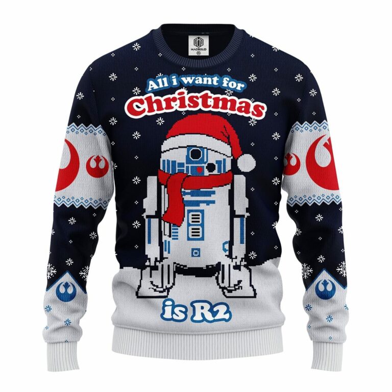 R2 Star Wars Xmas Ugly Christmas Sweatshirt