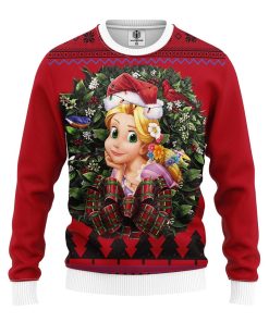 Rapunzel Princess Tangled Noel Mc Ugly Christmas Sweatshirt
