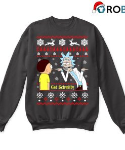 Rick And Morty Get Schwifty Funny Ugly Christmas Sweatshirt