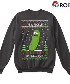 Rick And Morty Im A Pickle Im Pickle Rick Ugly Christmas Sweatshirt