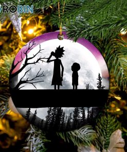 rick and morty moon night ornament christmas decorations 1 kcxggi