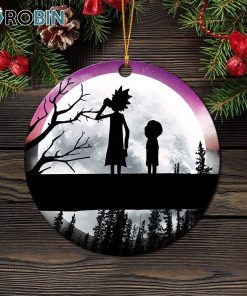 Rick And Morty Moon Night Ornament – Christmas Decorations Rick And Morty Moon Night Ornament – Christmas Decorations