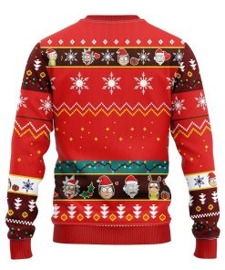 Rick And Morty Noel Ugly Christmas Sweater Red