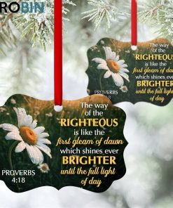 righteous is like the first gleam of dawn chamomile sunrise ornament 1 n4fxxe