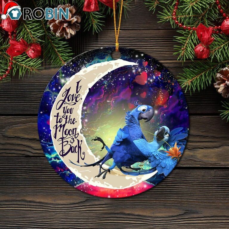 Rio Blu and Jewel Love You To The Moon Galaxy Ornament – Christmas Decorations