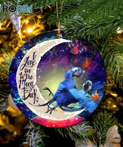 Rio Blu and Jewel Love You To The Moon Galaxy Ornament – Christmas Decorations Rio Blu and Jewel Love You To The Moon Galaxy Ornament – Christmas Decorations