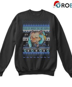 Ryuu Ga Waga Teki Wo Kurau Chibi Hanzo Christmas Ugly Sweatshirts