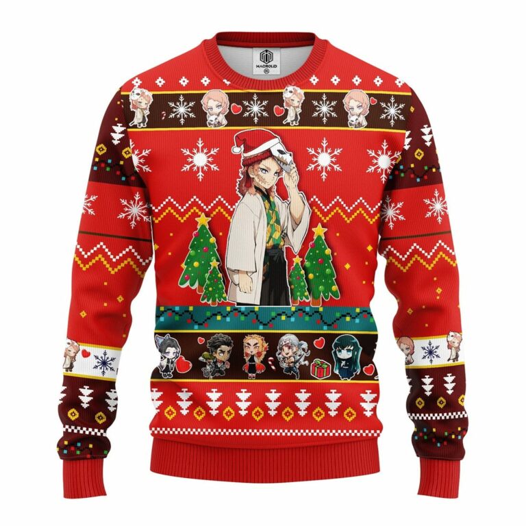 Sabito Demon Slayer Anime Ugly Christmas Sweatshirt Red