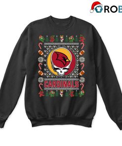 Saginaw Valley State Cardinals X Grateful Dead Christmas Ugly Sweatshirt