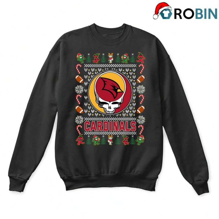 Saginaw Valley State Cardinals X Grateful Dead Christmas Ugly Sweatshirt