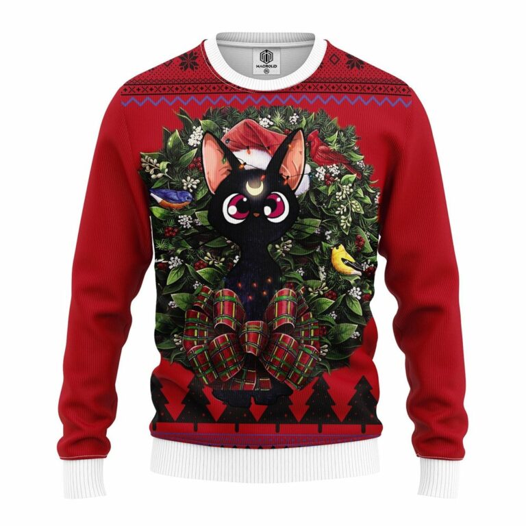 Sailor Cat Noel Mc Ugly Christmas Sweatshirt