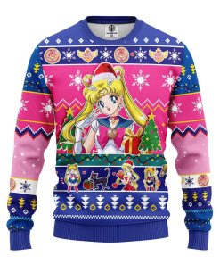 sailor moon ugly christmas sweatshirt 1 V6zK2