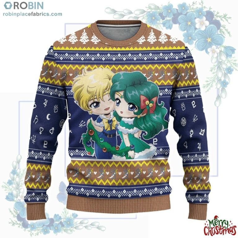 Sailor Uranus Ugly Christmas Sweater Sailor Moon Anime