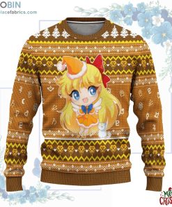 sailor venus ugly christmas sweater sailor moon anime 232 0YLbE