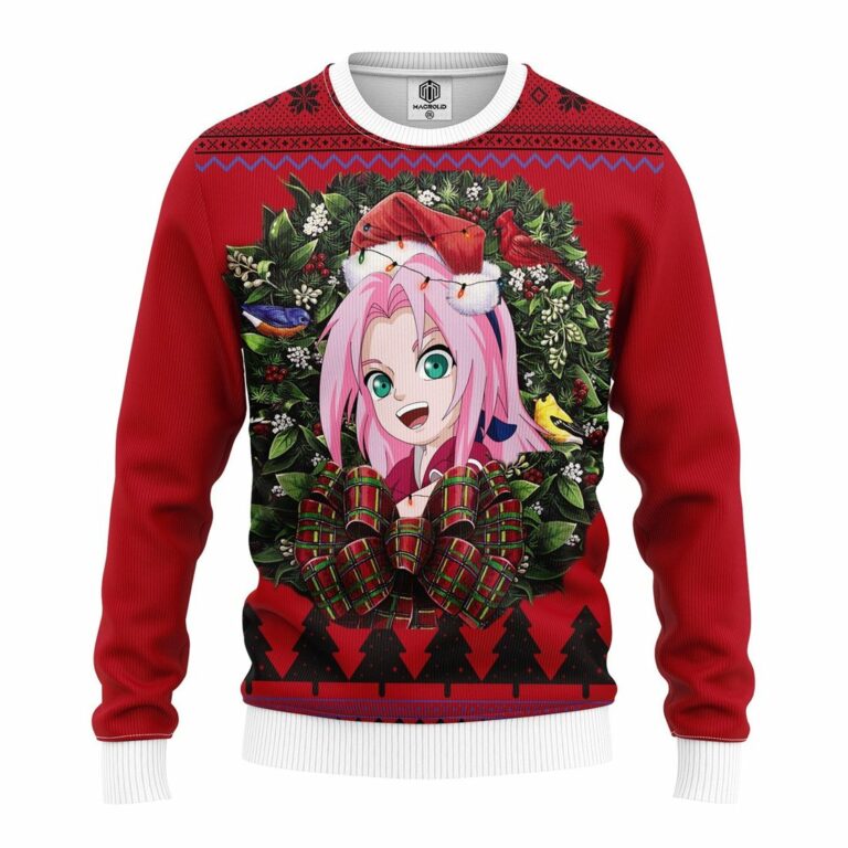 Sakura Naruto Noel Mc Ugly Christmas Sweatshirt