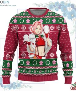 sakura teen age ugly christmas sweater naruto anime 230 utbfM