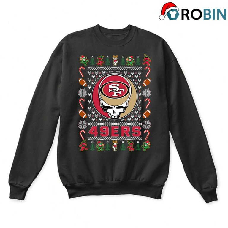 San Francisco 49ers X Grateful Dead Ugly Christmas Sweatshirt