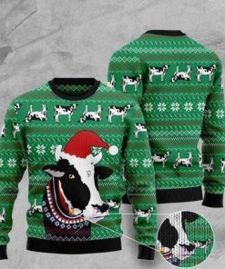 Santa Cow Ugly Christmas Sweatshirt, Sweater