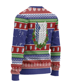 Scout Regiment Attack on Titan Anime Ugly Christmas Sweater Xmas Gift Scout Regiment Attack on Titan Anime Ugly Christmas Sweater Xmas Gift