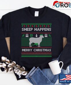 Sheep Ugly Christmas Sweatshirt Sheep Santa Christmas Gift Sweatshirt