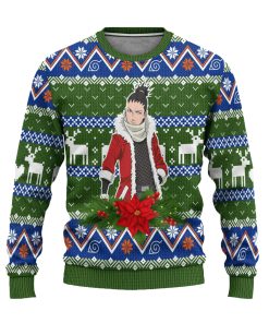 shikamaru nara ugly christmas sweater custom naruto anime xmas gift 1 rkg58t