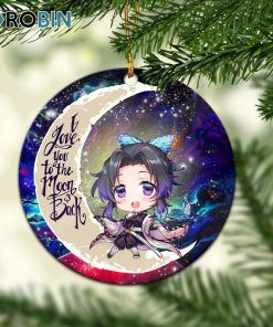 shinobu demon slayer love you to the moon galaxy ornament christmas decorations 1 yuo9t8