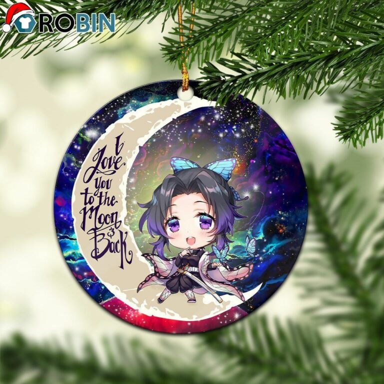 Shinobu Demon Slayer Love You To The Moon Galaxy Ornament – Christmas Decorations