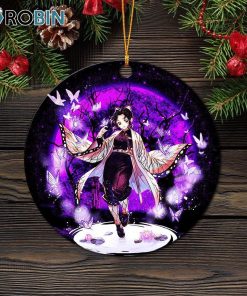 Shinobu Demon Slayer Moonlight Christmas Ornament Shinobu Demon Slayer Moonlight Christmas Ornament