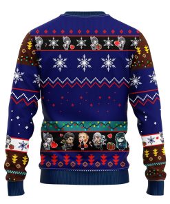 Shinobu Kocho Demon Slayer Anime Ugly Christmas Sweater Blue