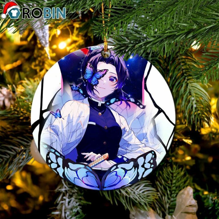 Shinobu Sky Butterfly Circle Ornament – Christmas Decorations