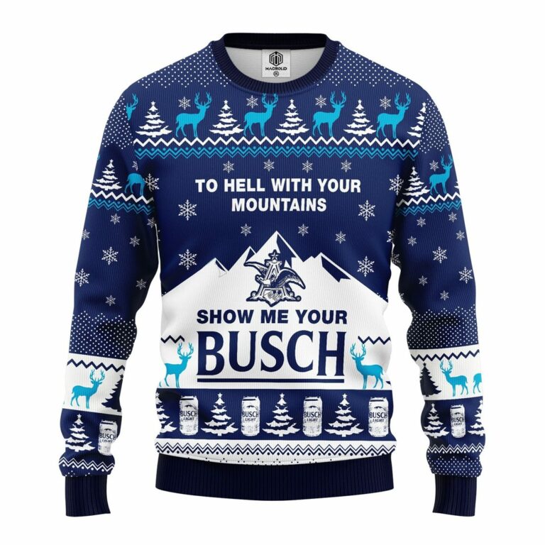 Show Me Your Busch Ugly Christmas Sweater