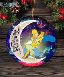 simpsons family love you to the moon galaxy circle ornament christmas decorations 1 jn4nz1