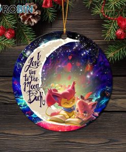 skitty and jigglypuff pokemon love you to the moon galaxy ornament christmas decorations 1 alnfw2