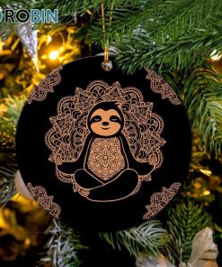 sloth mandala yoda circle ornament christmas decorations 1 mitiqg