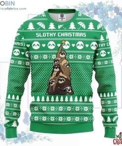 sloth tree ugly christmas sweater 187 X7vv0