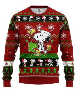 snooby ugly christmas sweater red brown 1 P4FPX