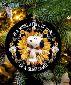 snoopy in a world full of roses christmas ornament 1 fb2llj