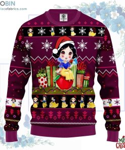 snow white ugly christmas sweater purple pink 178 a3t9I