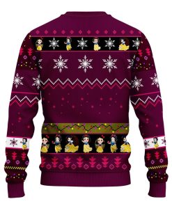 Snow White Ugly Christmas Sweatshirt Purple Pink Snow White Ugly Christmas Sweatshirt Purple Pink