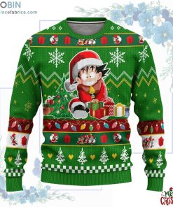 son goku anime ugly christmas sweater dragon ball 177 PbmEl