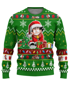 son goku anime ugly christmas sweatshirt dragon ball xmas gift 1 lekPv