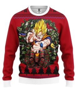 Son Goku Super Saiyan 2 Noel Mc Ugly Christmas Sweater