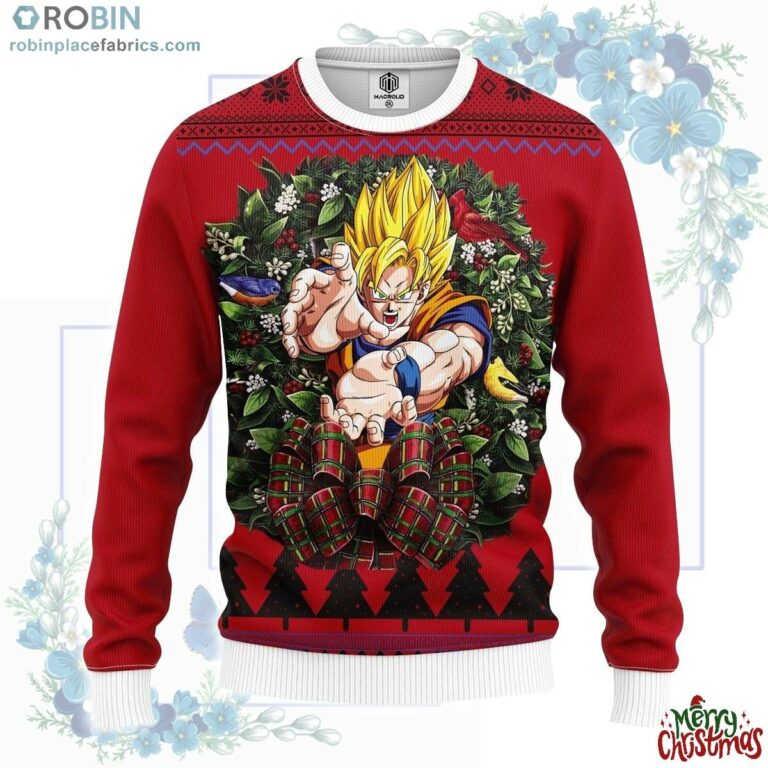 Son Goku Super Saiyan 2 Noel Mc Ugly Christmas Sweater