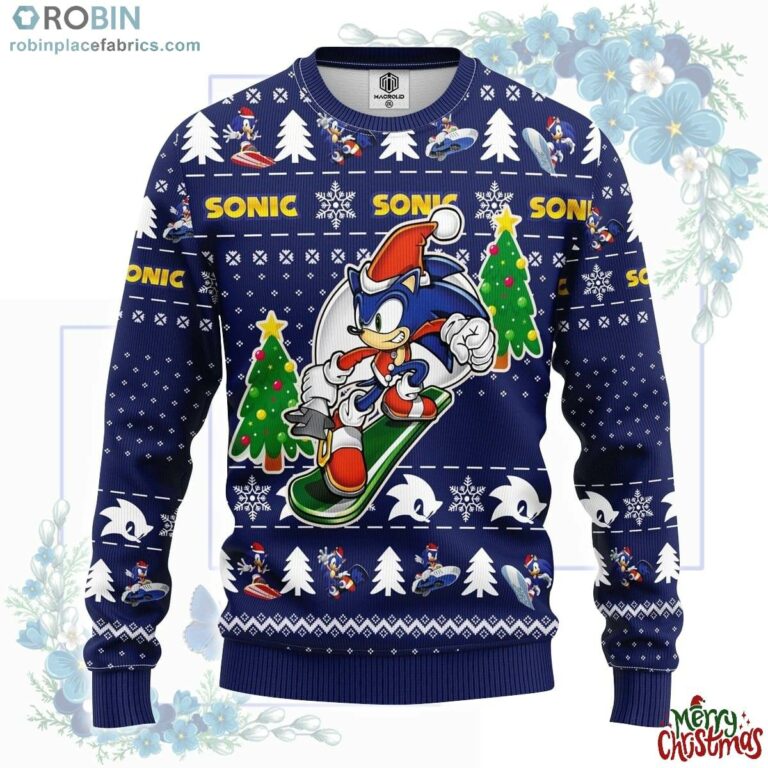 Sonic The Hedgehog Ugly Christmas Sweater 1