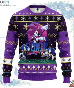 sonic the hedgehog ugly christmas sweater 173 HgGcx