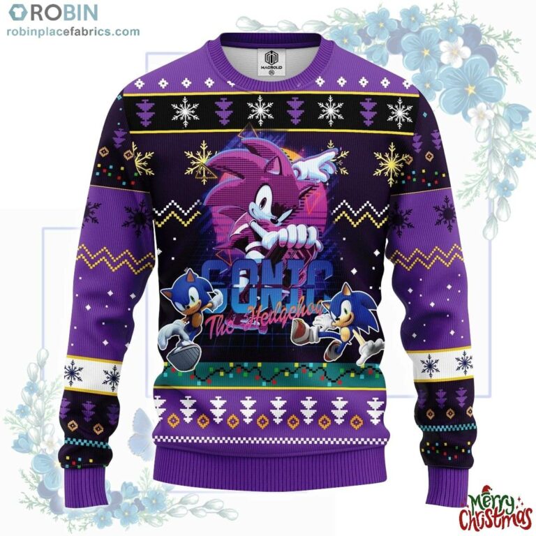 Sonic The Hedgehog Ugly Christmas Sweater