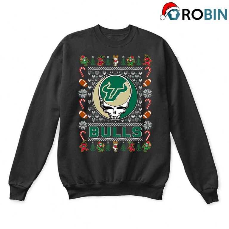 South Florida Bulls X Grateful Dead Christmas Ugly Sweatshirt